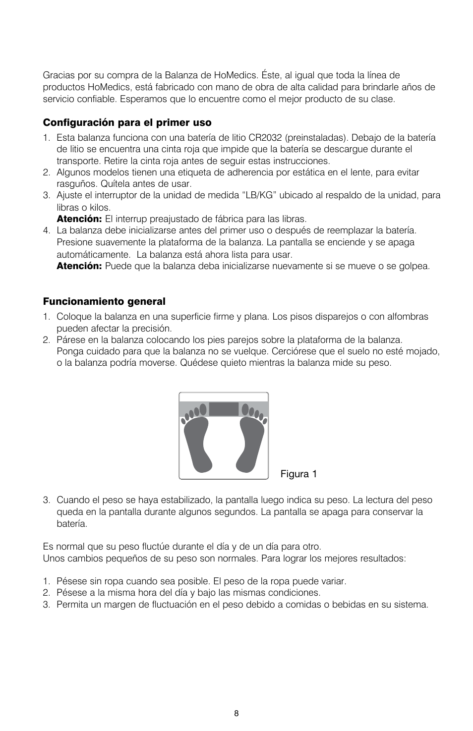 HoMedics DIGITAL SCALE IB-SC475 User Manual | Page 9 / 12