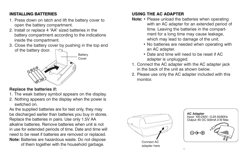 HoMedics BPA-110 User Manual | Page 7 / 30