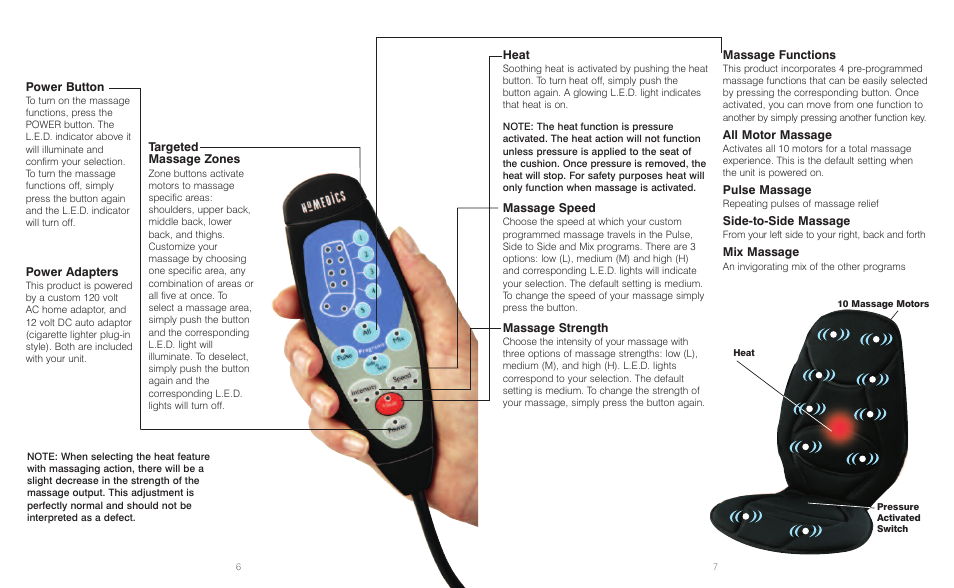 HoMedics BKP-300-2 User Manual | Page 4 / 8