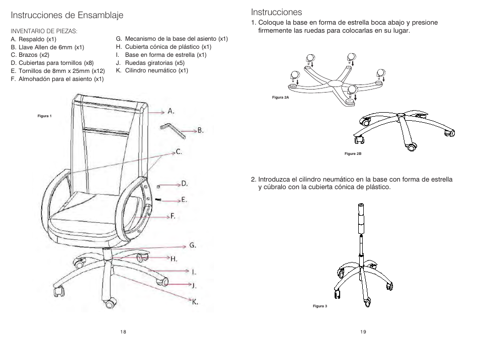 Instrucciones, Instrucciones de ensamblaje | HoMedics OCTS-200 User Manual | Page 11 / 17