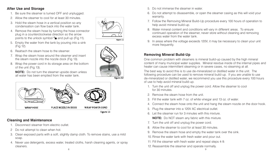 HoMedics PerfectSteam PS-150 User Manual | Page 5 / 12