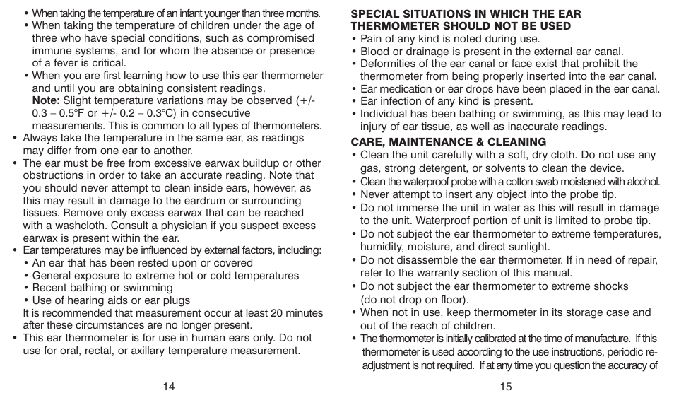 HoMedics TE-100 User Manual | Page 8 / 18