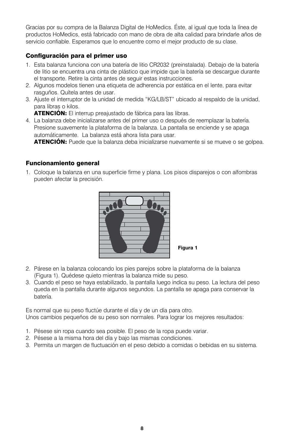HoMedics Digital Scale SC-322 User Manual | Page 9 / 12