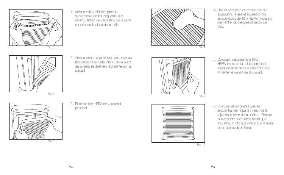 HoMedics Professional HEPA Air Cleaner AR-10 User Manual | Page 13 / 14