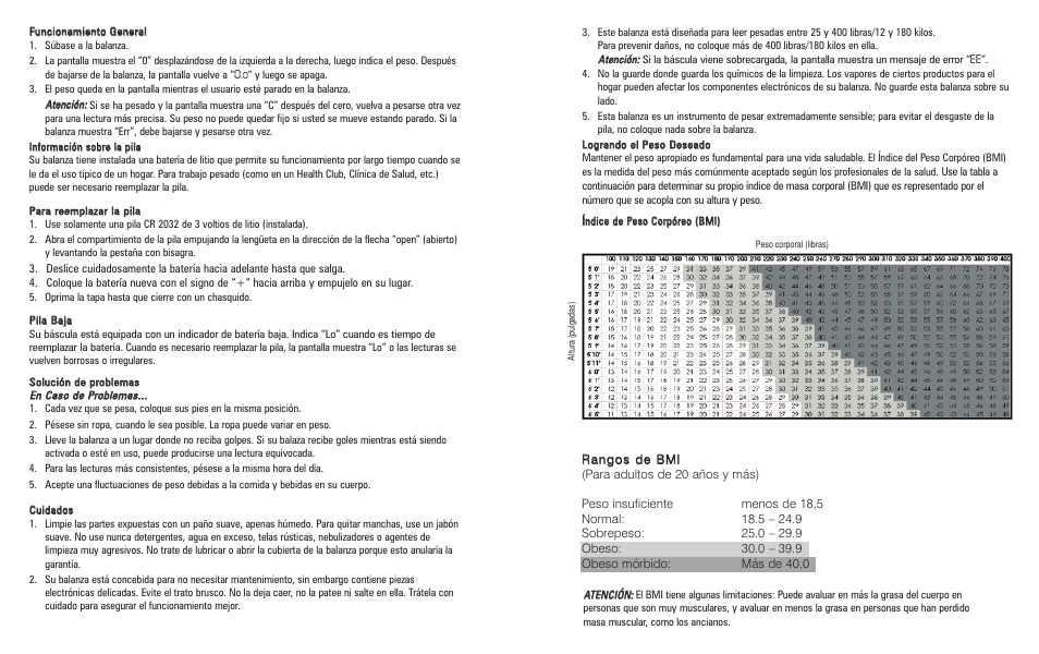 HoMedics Ceramic Tile Digital Scale User Manual | Page 4 / 4