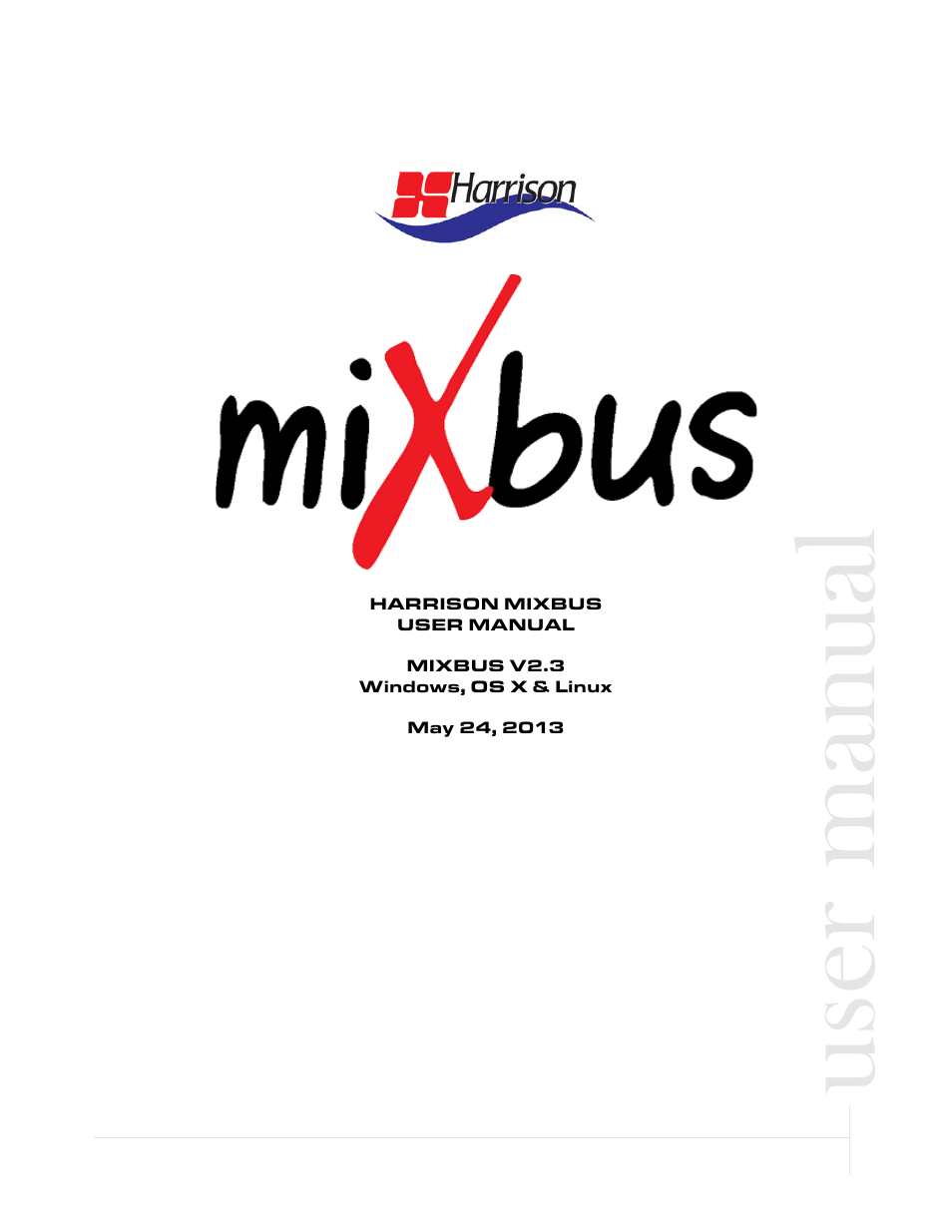 Harrison Labs MIXBUS V2.0.2 User Manual | 88 pages