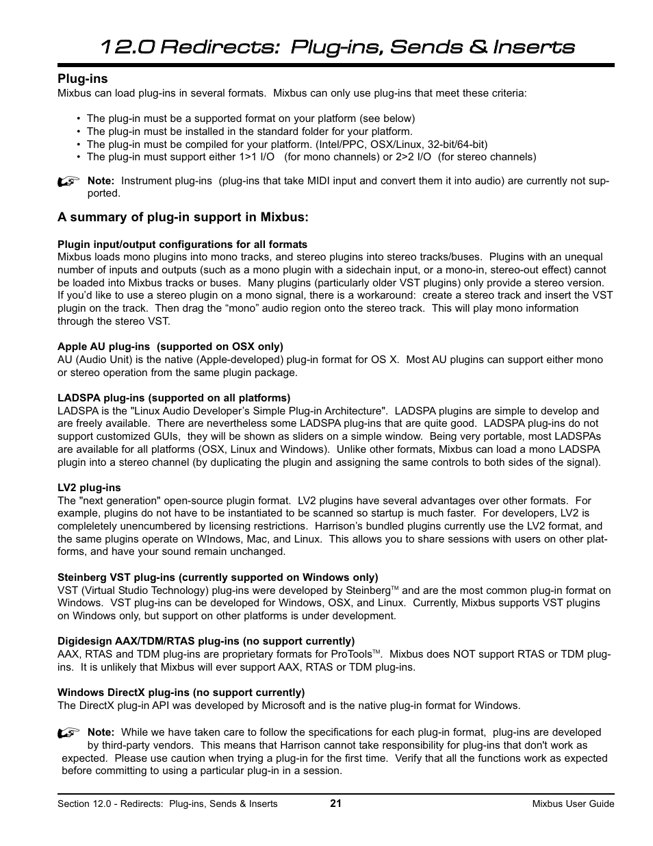 Harrison Labs MIXBUS V2.0.2 User Manual | Page 21 / 88