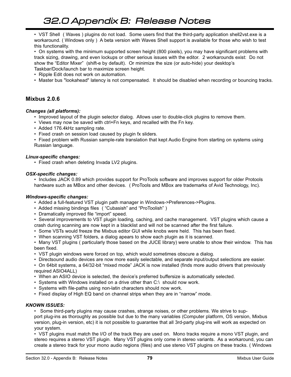 Harrison Labs MIXBUS V2.0.2 User Manual | Page 79 / 88