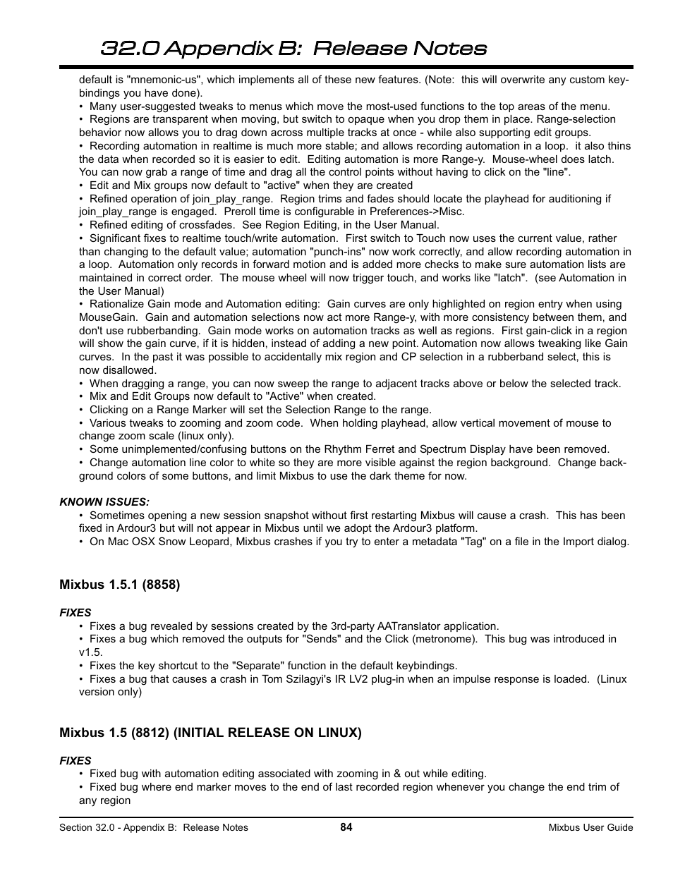 Harrison Labs MIXBUS V2.0.2 User Manual | Page 84 / 88