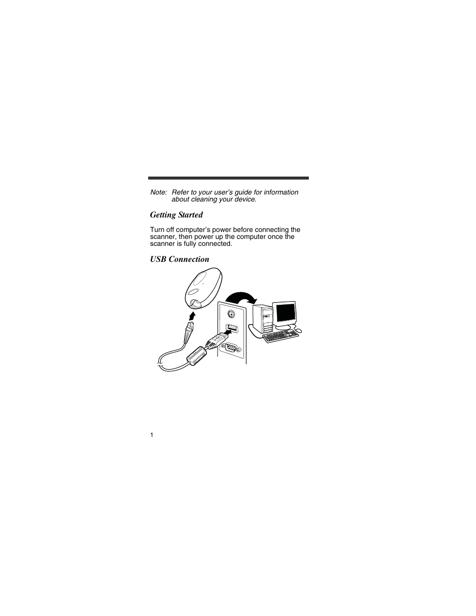 Getting started, Usb connection | HandHeld Entertainment 4800p User Manual | Page 2 / 20