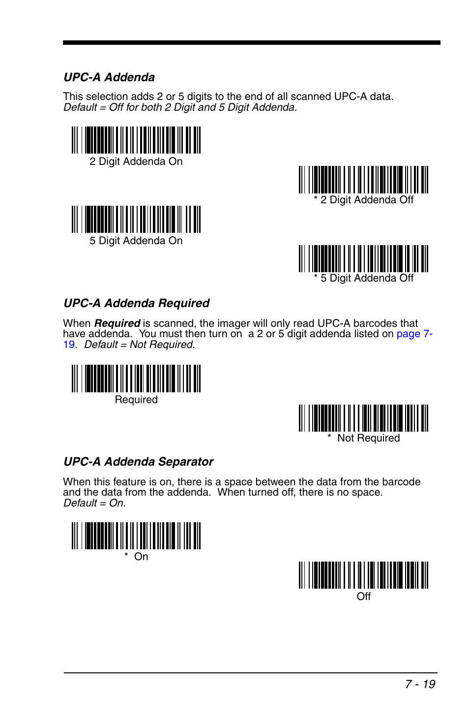 Upc-a addenda, Upc-a addenda -19 | HandHeld Entertainment 4600r User Manual | Page 113 / 244