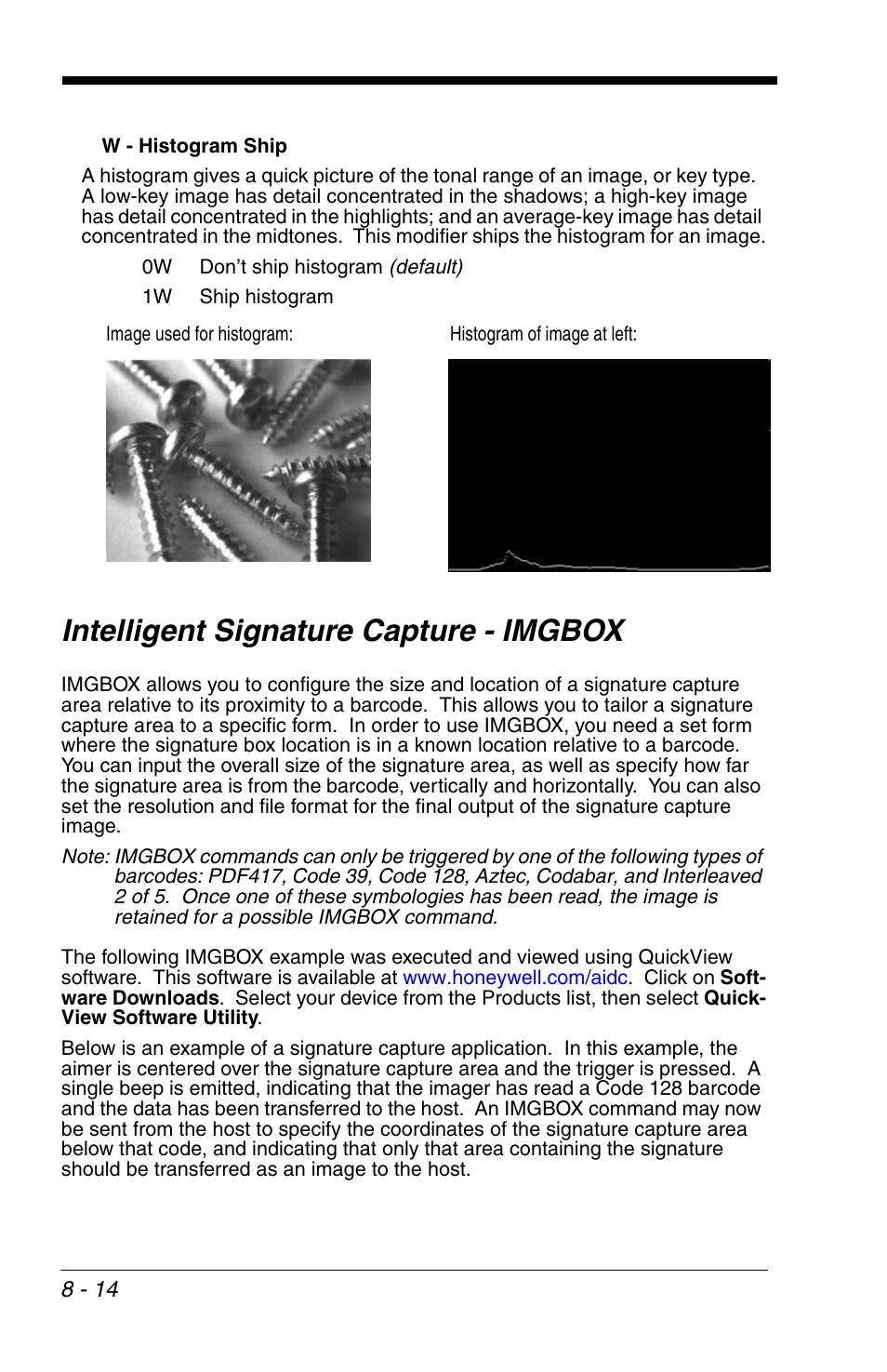 Intelligent signature capture - imgbox, Intelligent signature capture - imgbox -14, Edge sharpen command (see | This filter also works well when | HandHeld Entertainment 4600r User Manual | Page 156 / 244