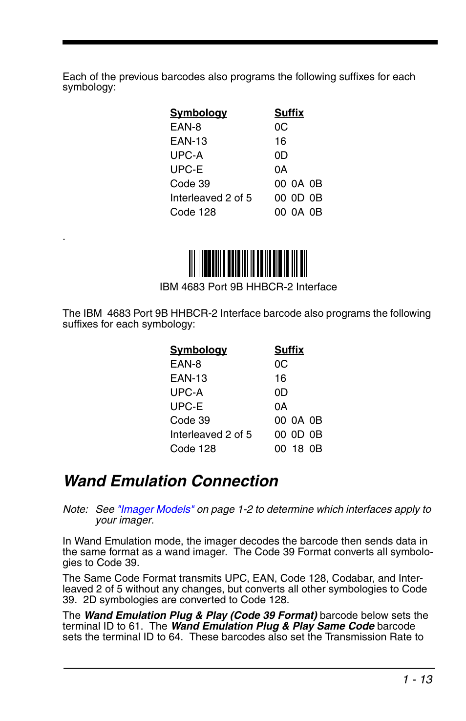 Wand emulation connection, Wand emulation connection -13 | HandHeld Entertainment 4600r User Manual | Page 29 / 244