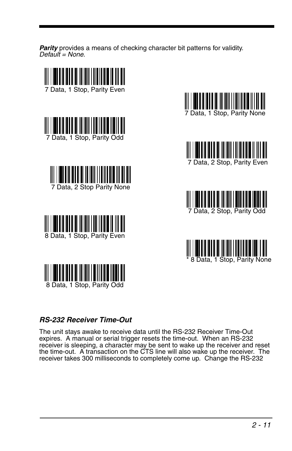 Rs-232 receiver time-out, Rs-232 receiver time-out -11 | HandHeld Entertainment 4600r User Manual | Page 43 / 244