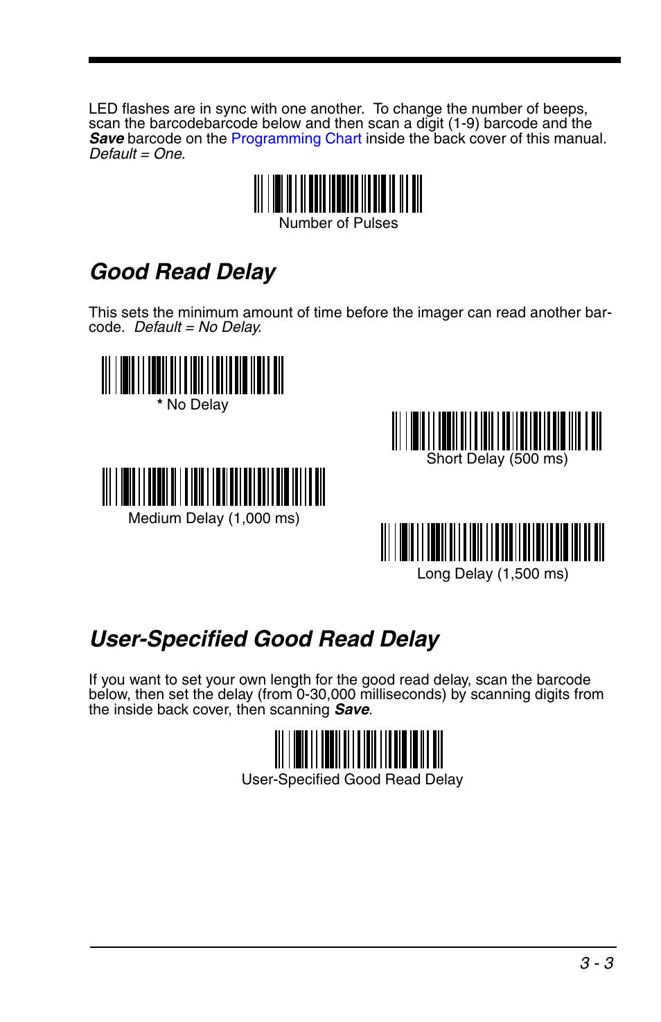Good read delay, User-specified good read delay | HandHeld Entertainment 4600r User Manual | Page 51 / 244