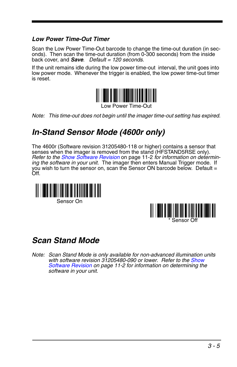 In-stand sensor mode (4600r only), Scan stand mode | HandHeld Entertainment 4600r User Manual | Page 53 / 244
