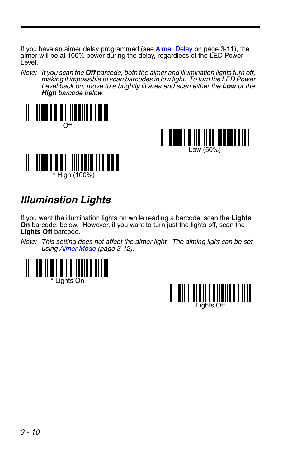 Illumination lights, Illumination lights -10 | HandHeld Entertainment 4600r User Manual | Page 58 / 244