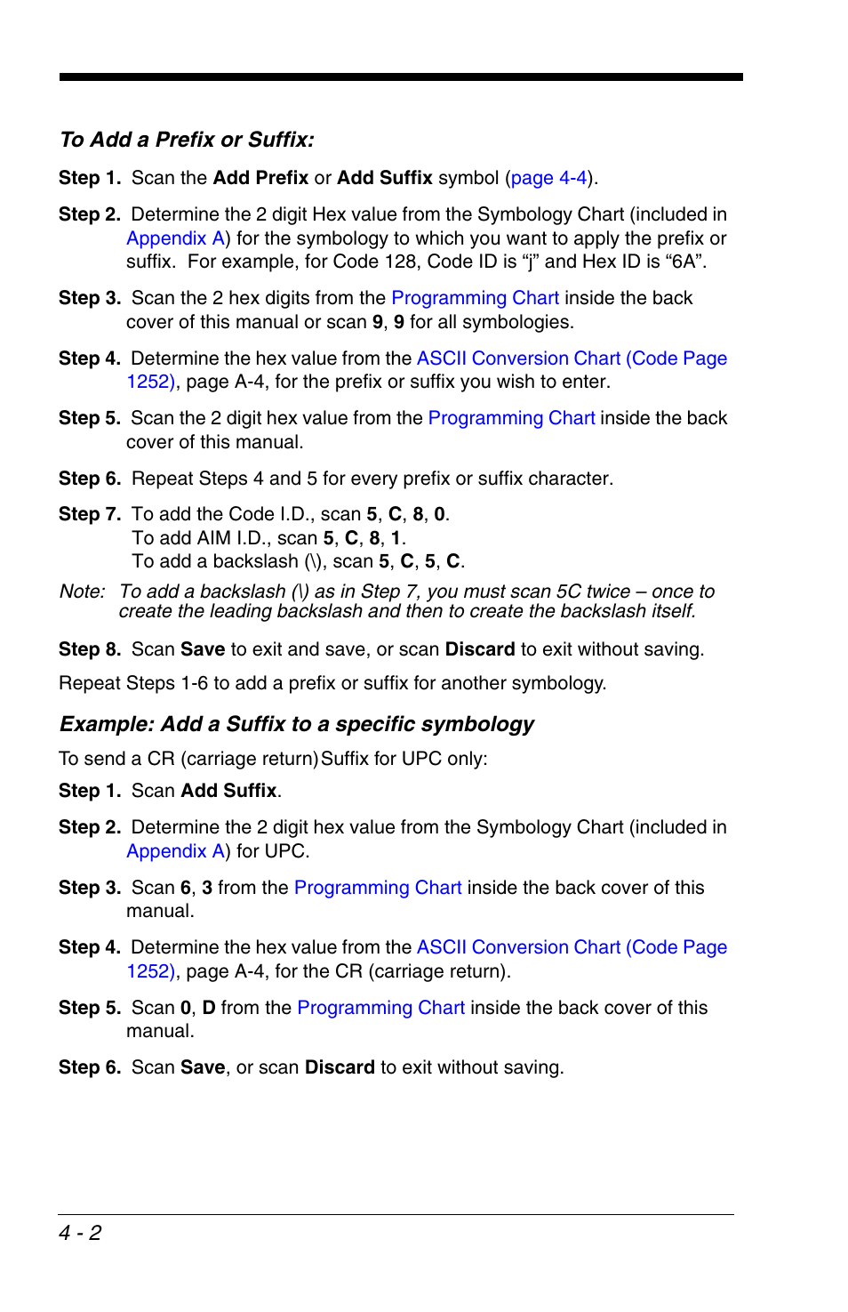 To add a prefix or suffix, To add a prefix or suffix: -2 | HandHeld Entertainment 4600r User Manual | Page 74 / 244