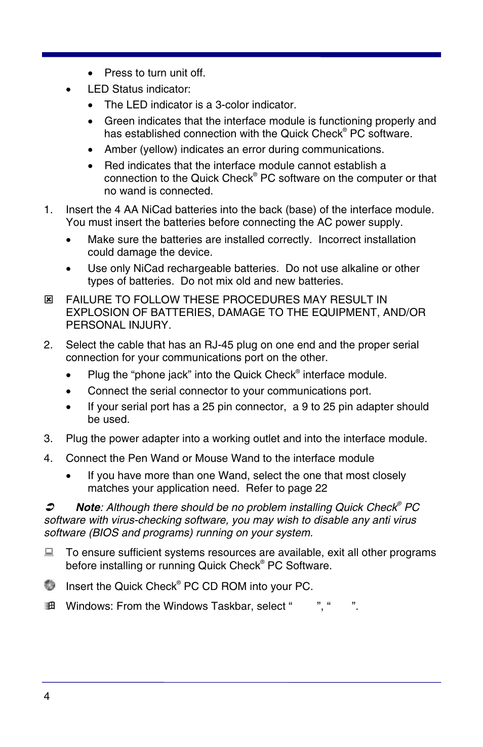 HandHeld Entertainment Quick Check PC600 User Manual | Page 12 / 72