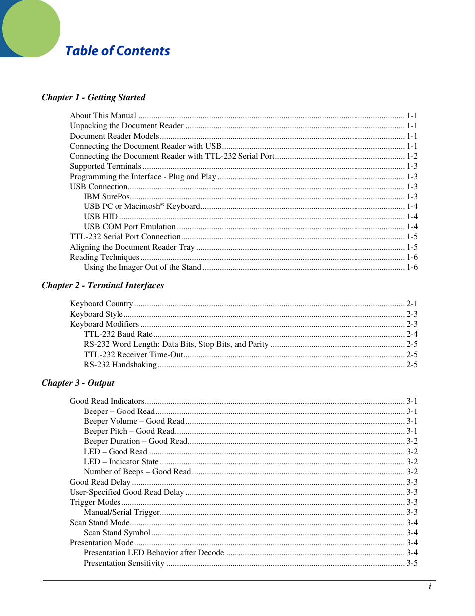 HandHeld Entertainment Document Reader 4800dr User Manual | Page 3 / 140
