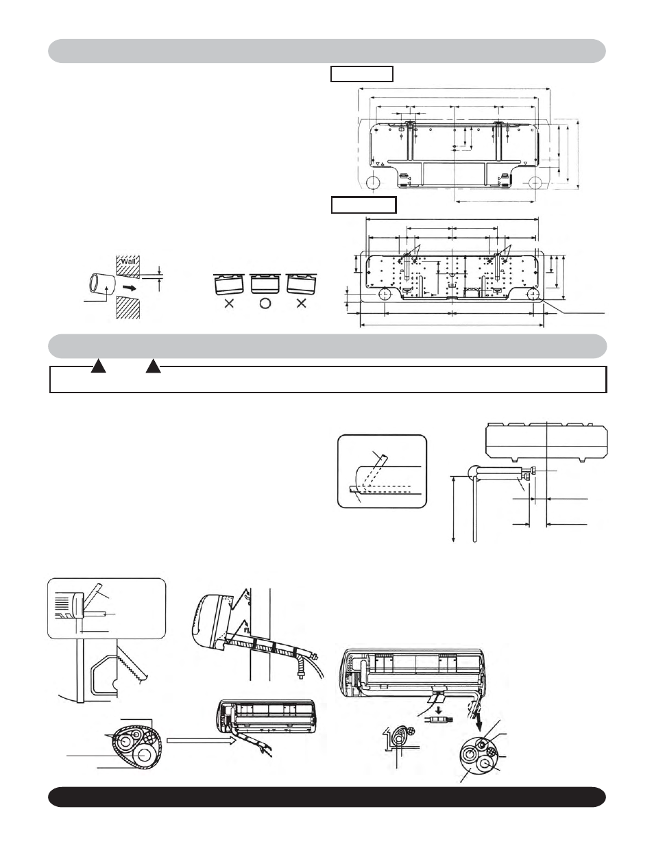 For left rear sided and left sided piping, Fig. 2 fig. 3 | Hyundai HACM12DB - HCCM22DB User Manual | Page 12 / 20