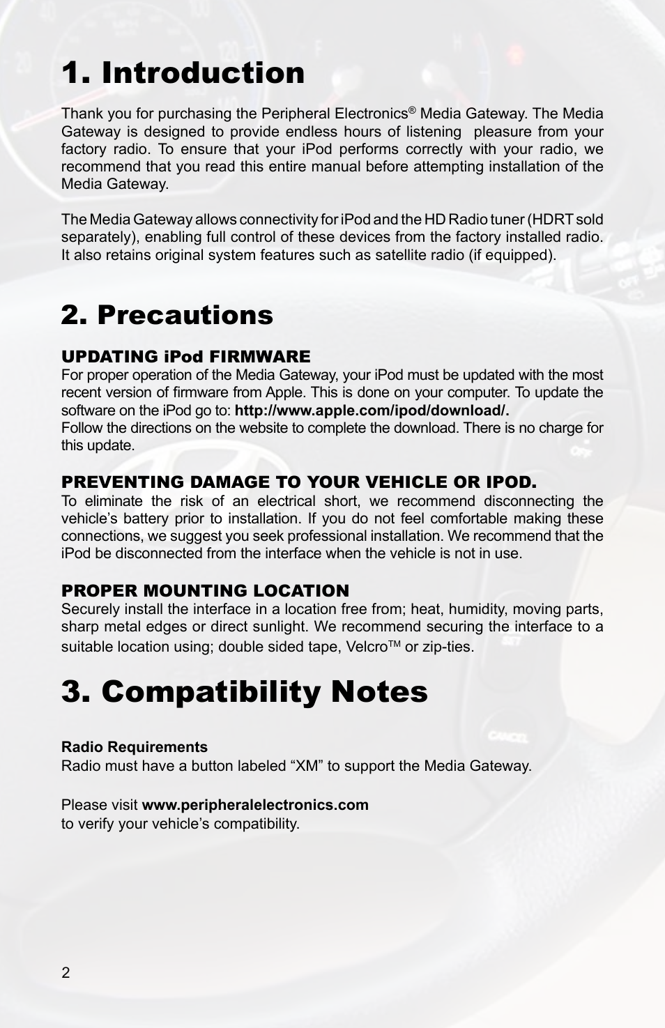 Introduction, Precautions | Hyundai PGHHY2 User Manual | Page 4 / 12