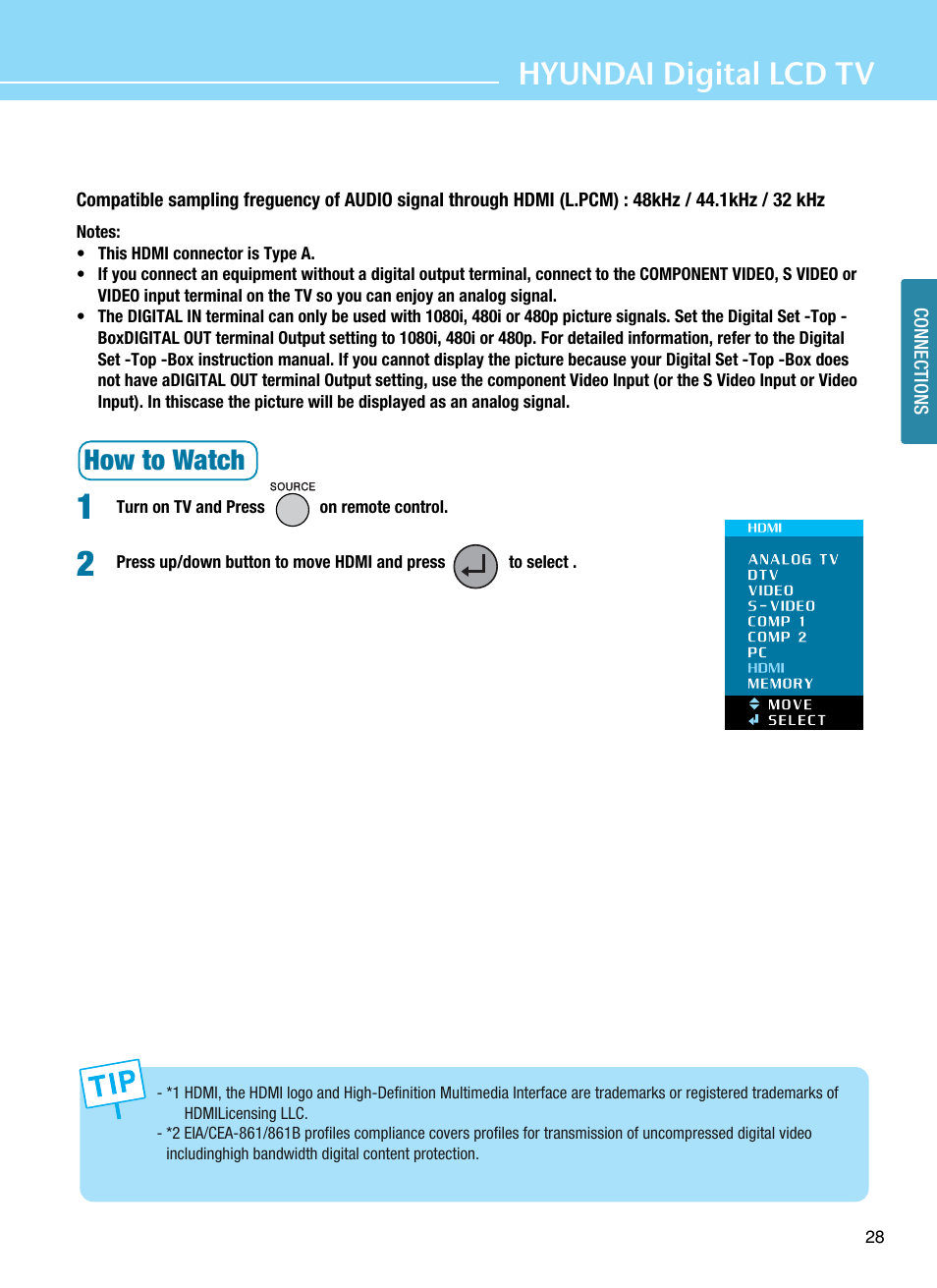 Hyundai digital lcd tv, How to watch | Hyundai ImageQuest Q321 User Manual | Page 31 / 87