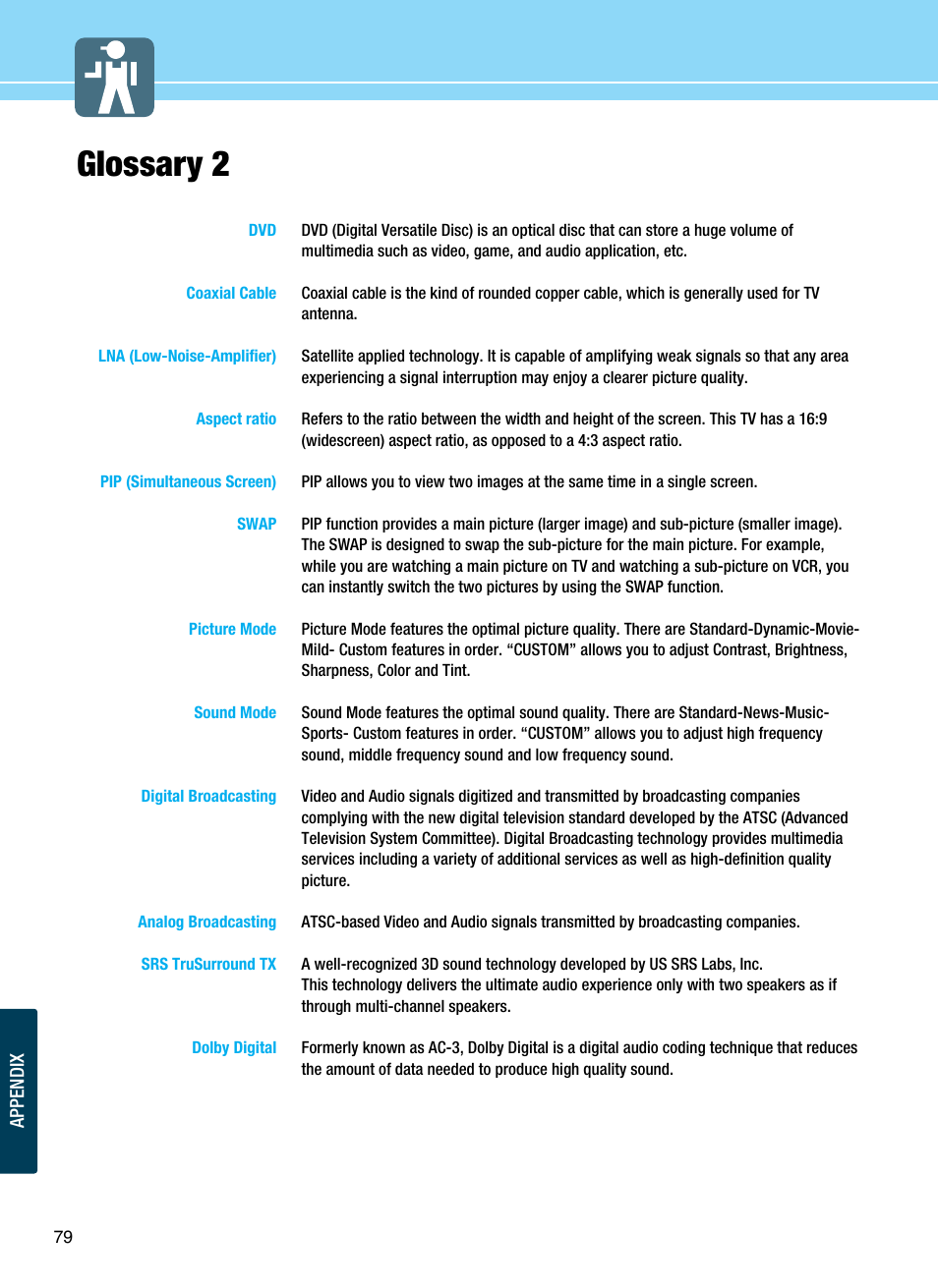 Glossary 2 | Hyundai ImageQuest Q321 User Manual | Page 82 / 87