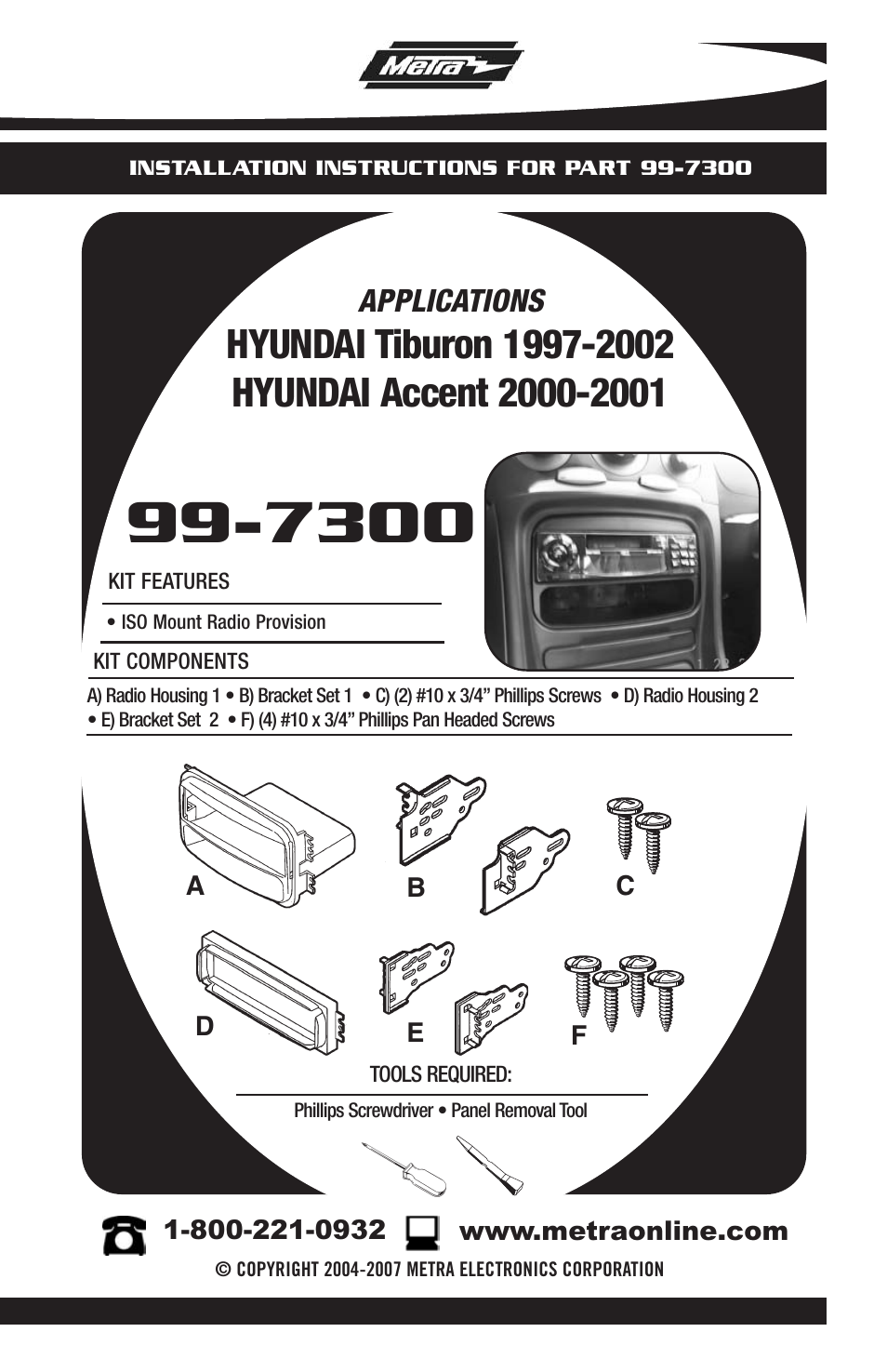 Hyundai 99-7300 User Manual | 8 pages