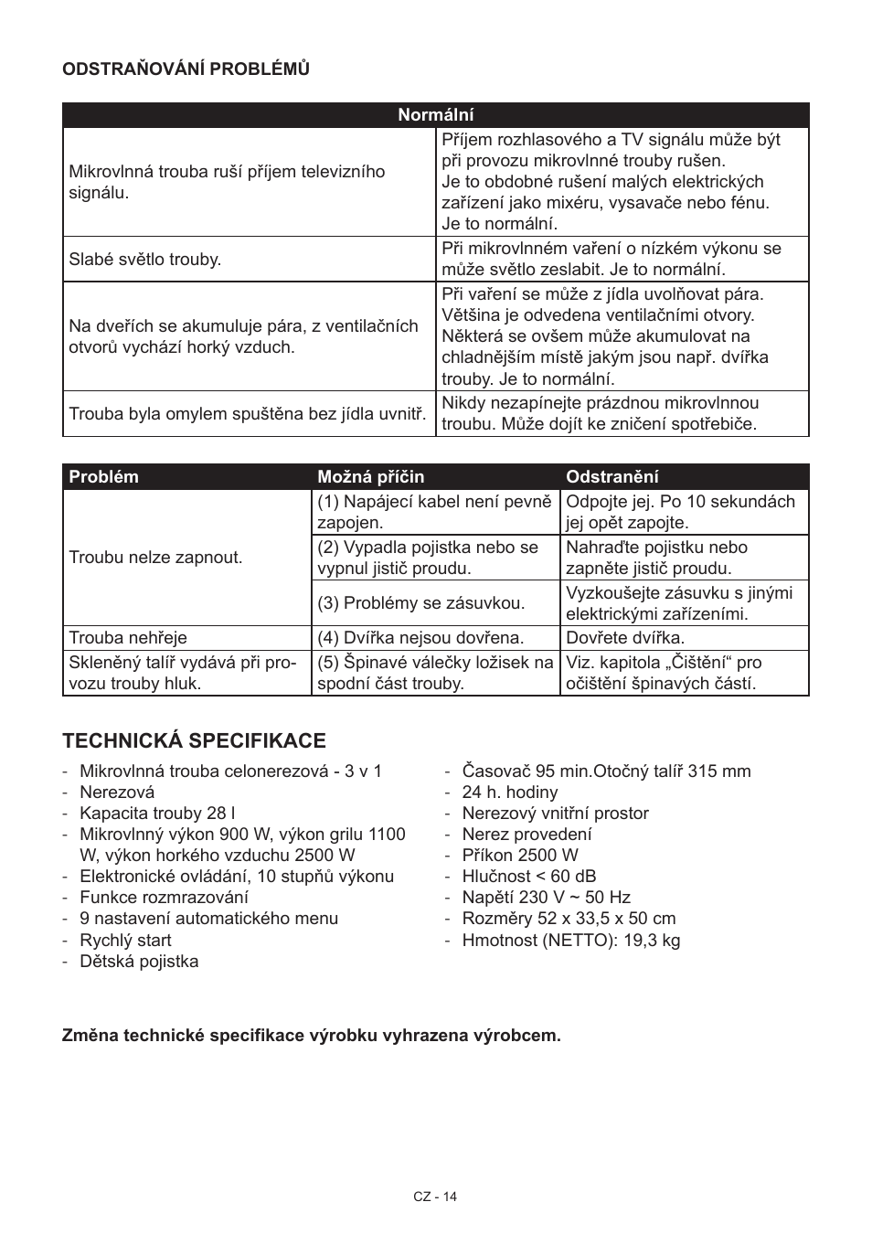Hyundai MWEGH 281S User Manual | Page 14 / 64
