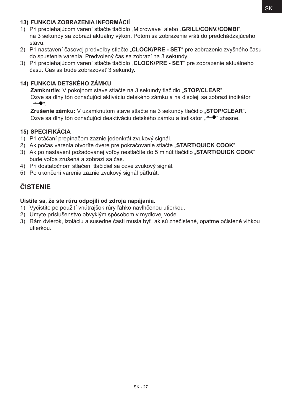 Hyundai MWEGH 281S User Manual | Page 27 / 64