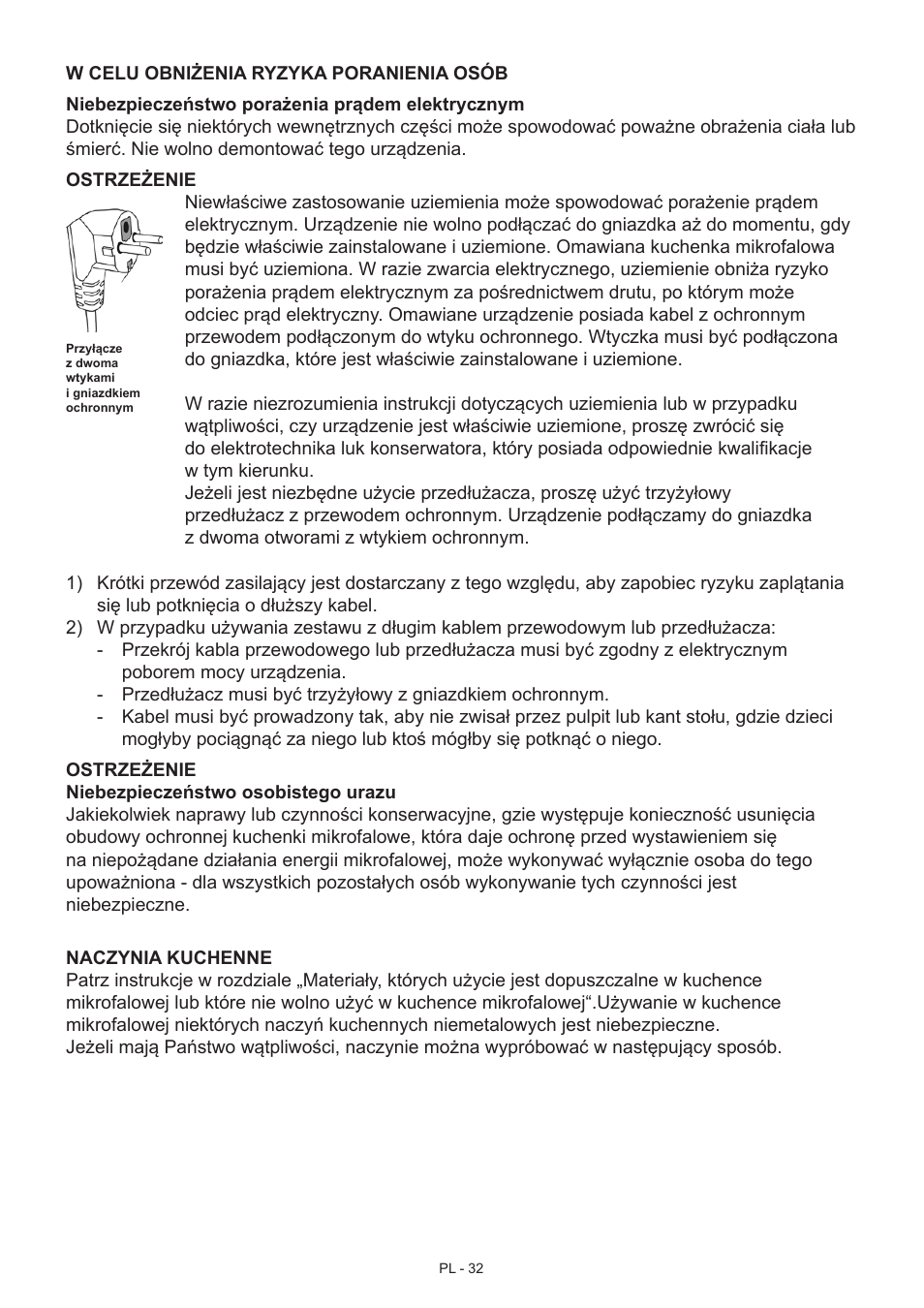 Hyundai MWEGH 281S User Manual | Page 32 / 64