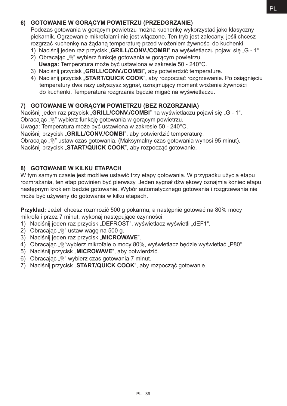 Hyundai MWEGH 281S User Manual | Page 39 / 64