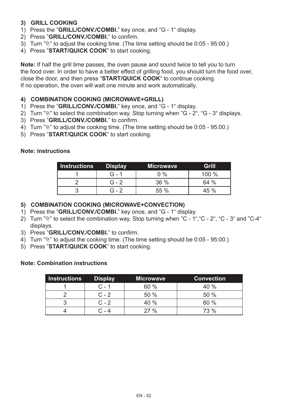 Hyundai MWEGH 281S User Manual | Page 52 / 64