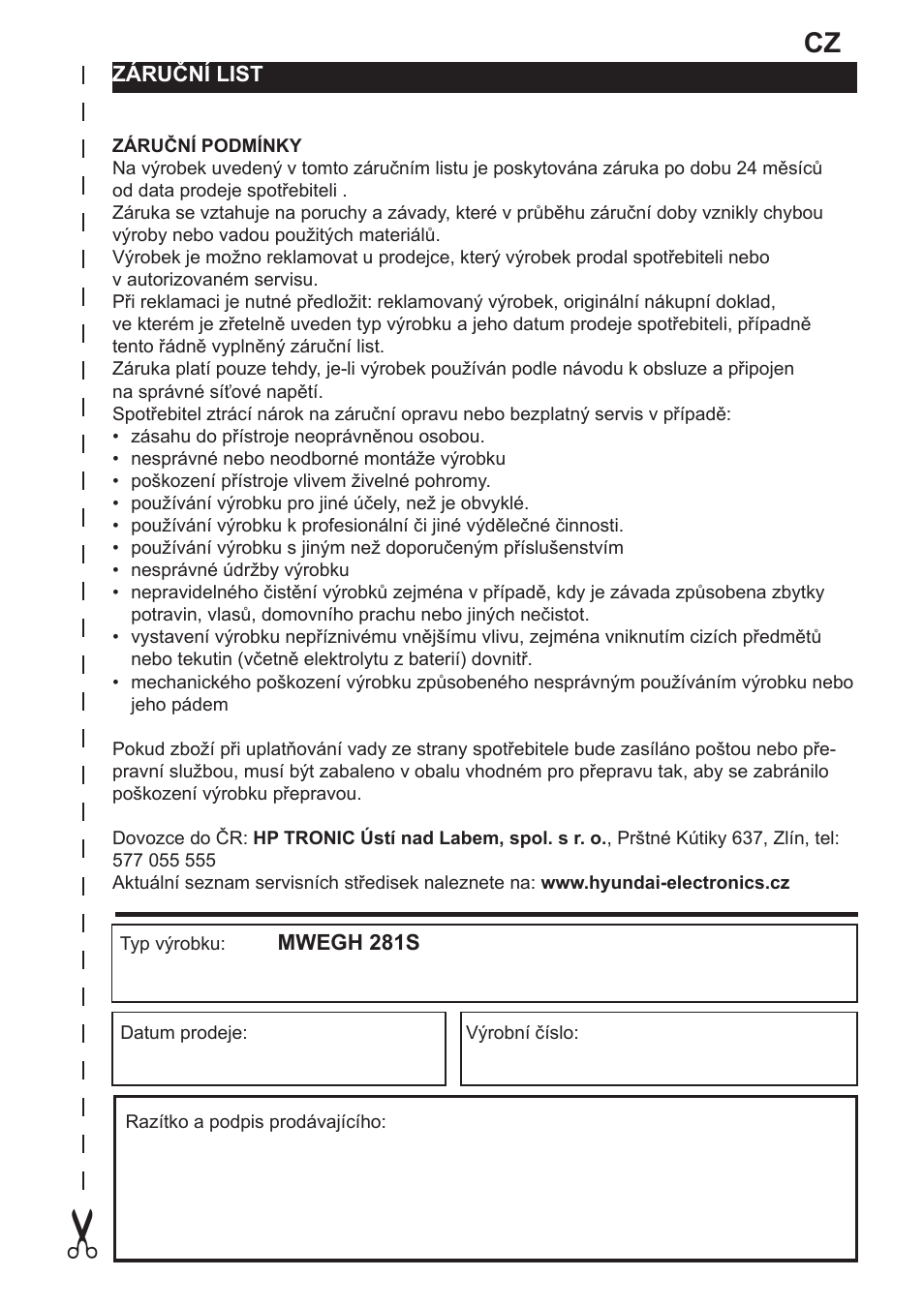 Hyundai MWEGH 281S User Manual | Page 59 / 64