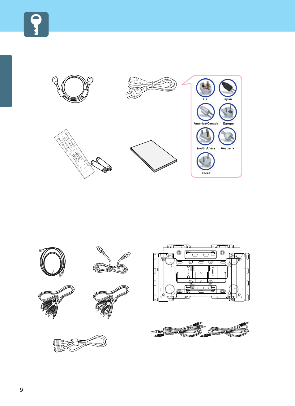 Contents of the package, Products sold separately, General informa tion | Hyundai E261D User Manual | Page 12 / 69