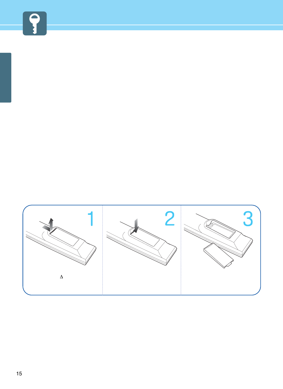 How to insert batteries in remote control | Hyundai E261D User Manual | Page 18 / 69