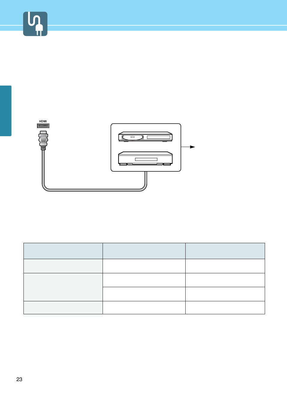 Hdmi connection | Hyundai E261D User Manual | Page 26 / 69