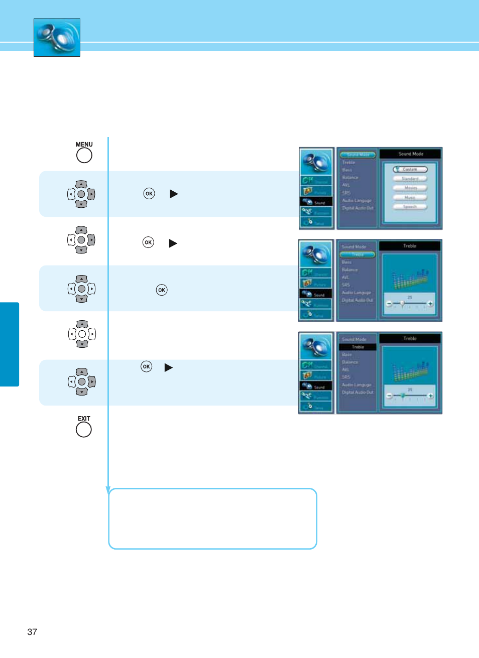 How to adjust the desired audio mode | Hyundai E261D User Manual | Page 40 / 69