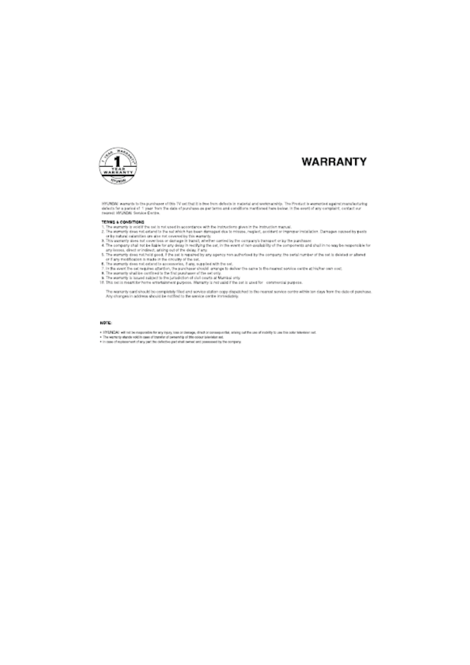 Hyundai 0090509536 User Manual | Page 26 / 28