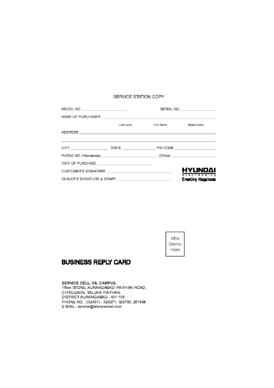 Hyundai 0090509536 User Manual | Page 27 / 28