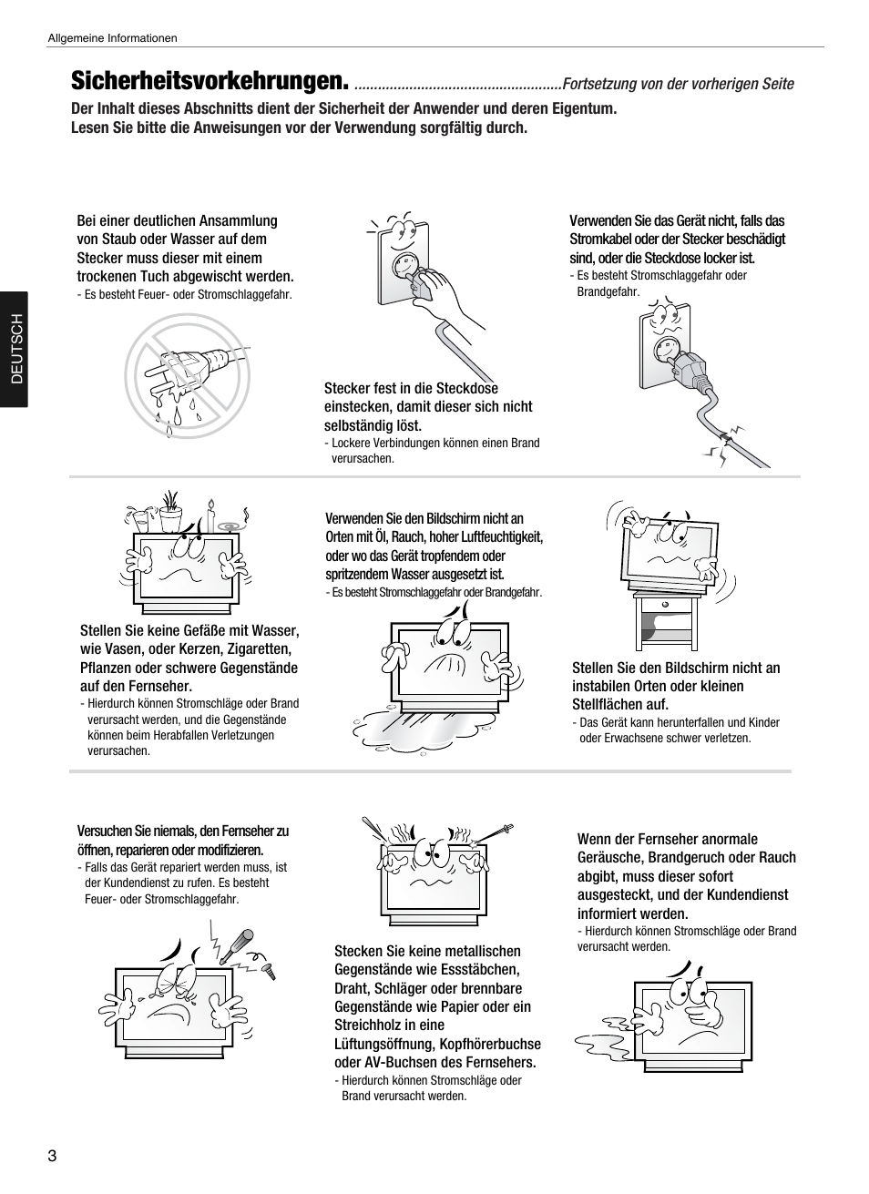 Sicherheitsvorkehrungen | Hyundai Q321 User Manual | Page 71 / 326