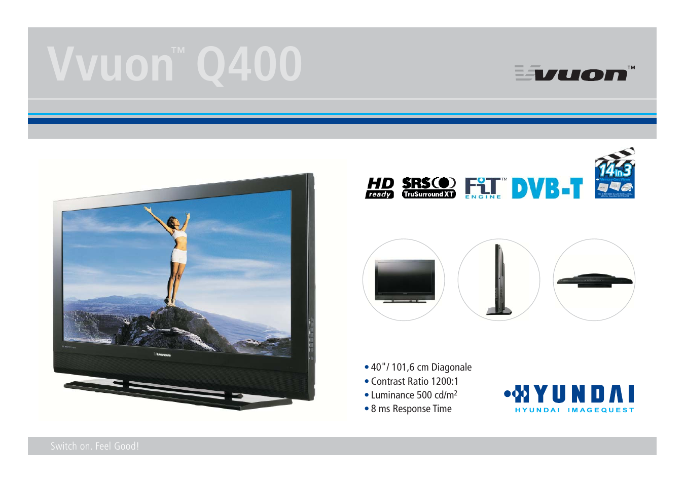 Hyundai VVUON Q400 User Manual | 2 pages