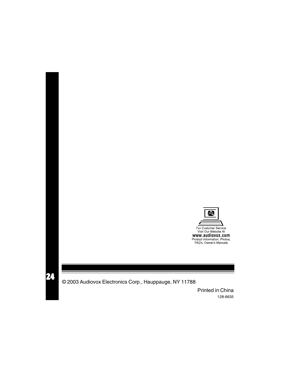 Hyundai AM/FM/MPX Radio ACD-91 User Manual | Page 24 / 24