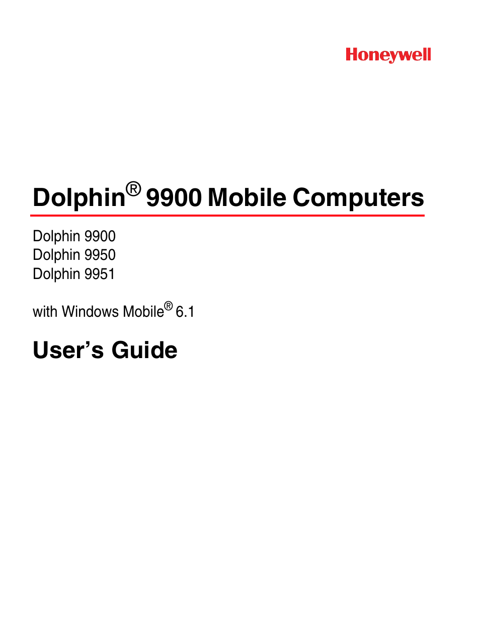 Honeywell DOLPHIN 9951 User Manual | 154 pages