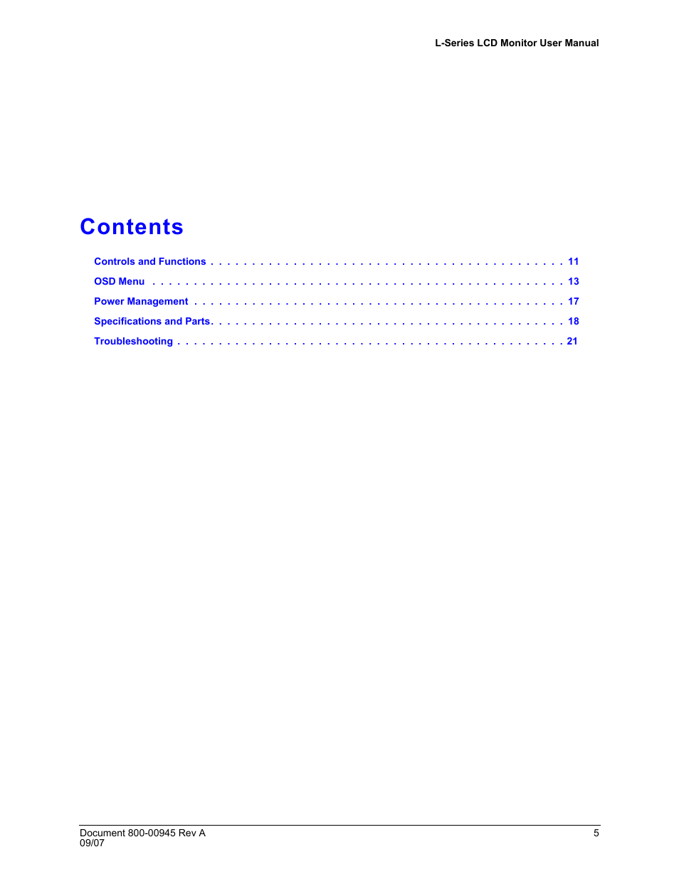 Honeywell HMLCD17L User Manual | Page 5 / 24