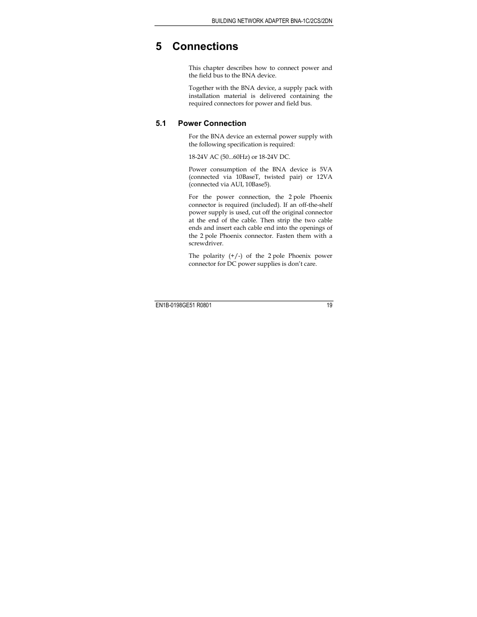 5 connections | Honeywell Q7055A User Manual | Page 19 / 54