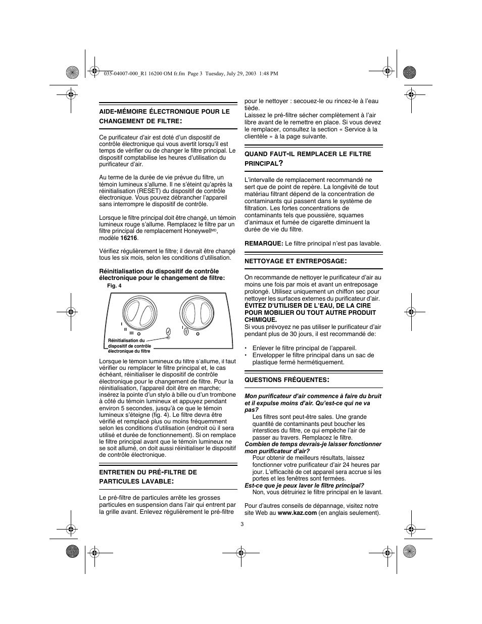 Honeywell 16200 User Manual | Page 7 / 12