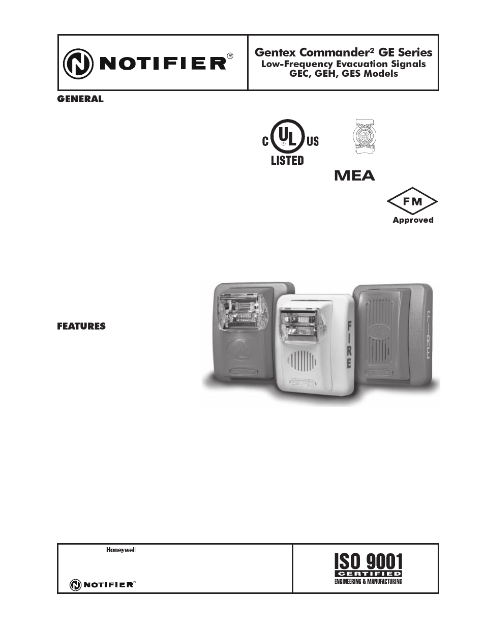 Honeywell GES User Manual | 3 pages