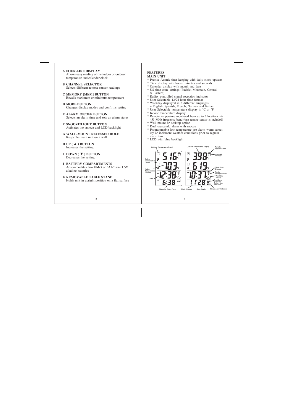 Honeywell TE218ELW User Manual | Page 2 / 11